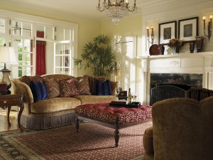 Estate Sofa and Sutton Ottoman