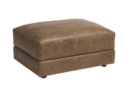 Millington  Leather Ottoman